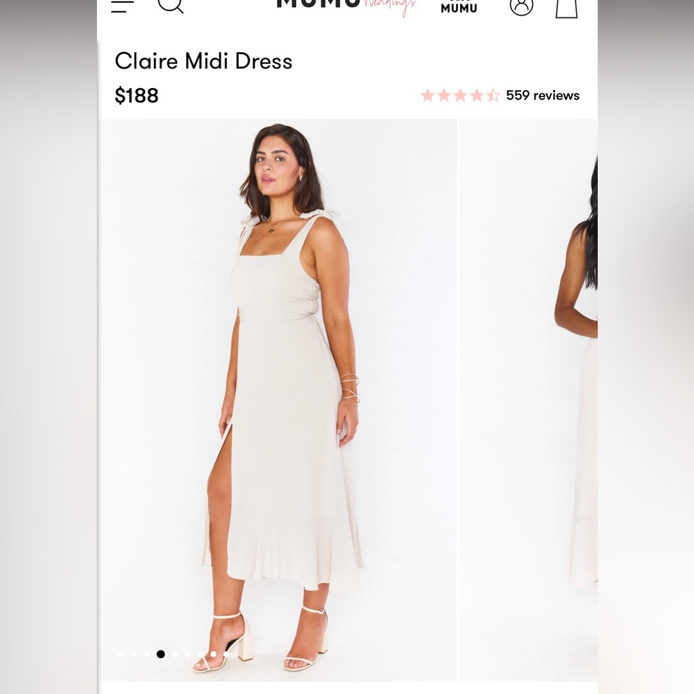 Show me your mumu claire bridesmaid dress show me the ring crisp chiffon